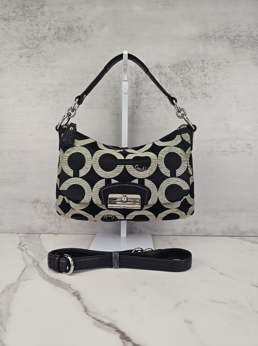 Coach OP Art Kristen Hobo Shoulder Bag